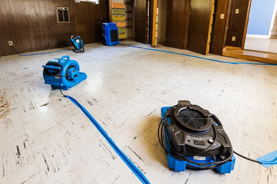 Structural drying underway in a building in a Bronx, NY building